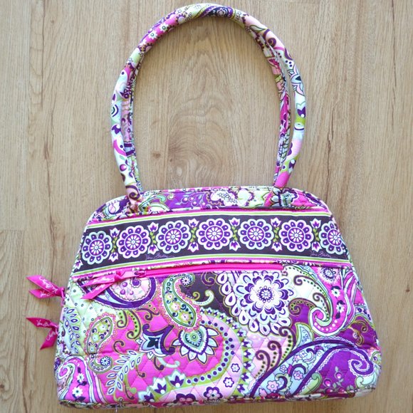 Vera Bradley Handbags - Vera Bradley Shoulder Satchel Tote Bag Paisley